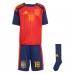 Maglie da calcio Spagna Martin Zubimendi #18 Prima Maglia Bambino Mondiali 2026  Manica Corta + Pantaloni corti)